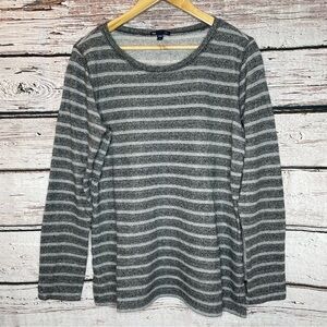 GAP (Factory) Lightweight Women’s Striped Sweatshirt Pullover Size Large